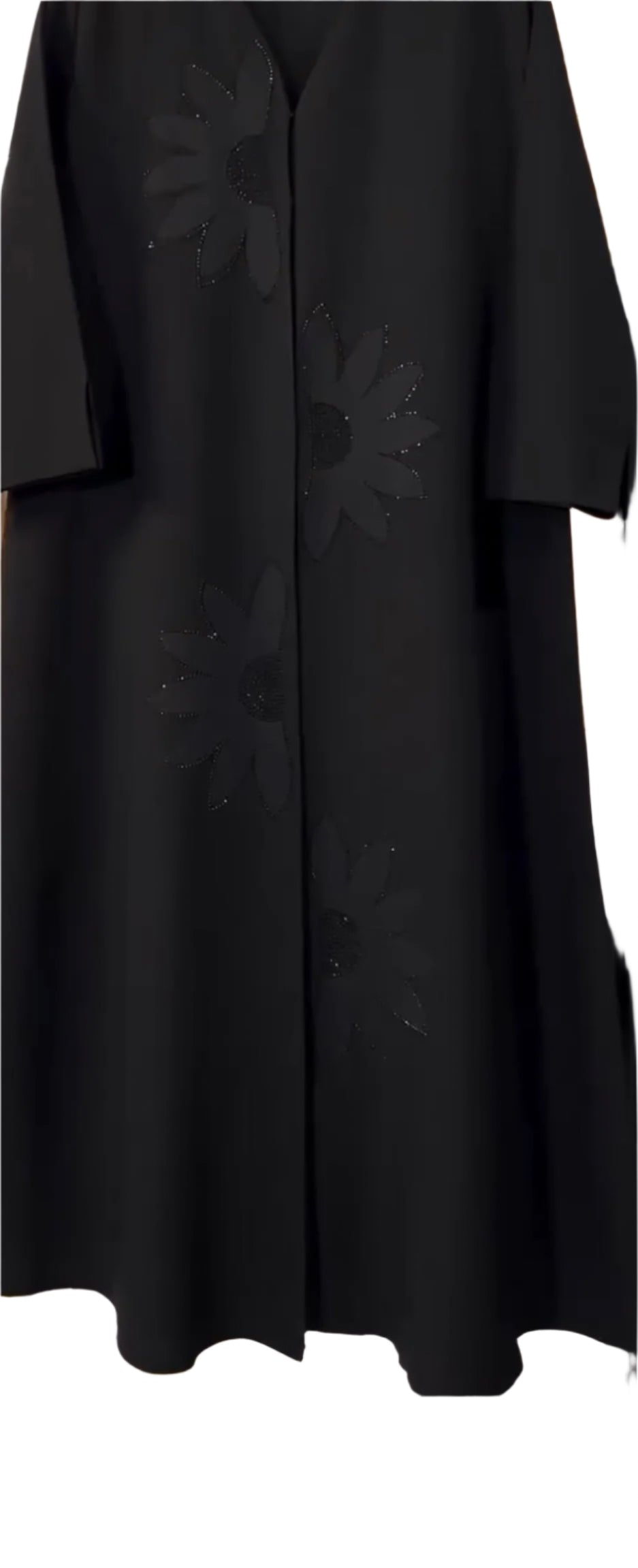 Abaya with Flower Design