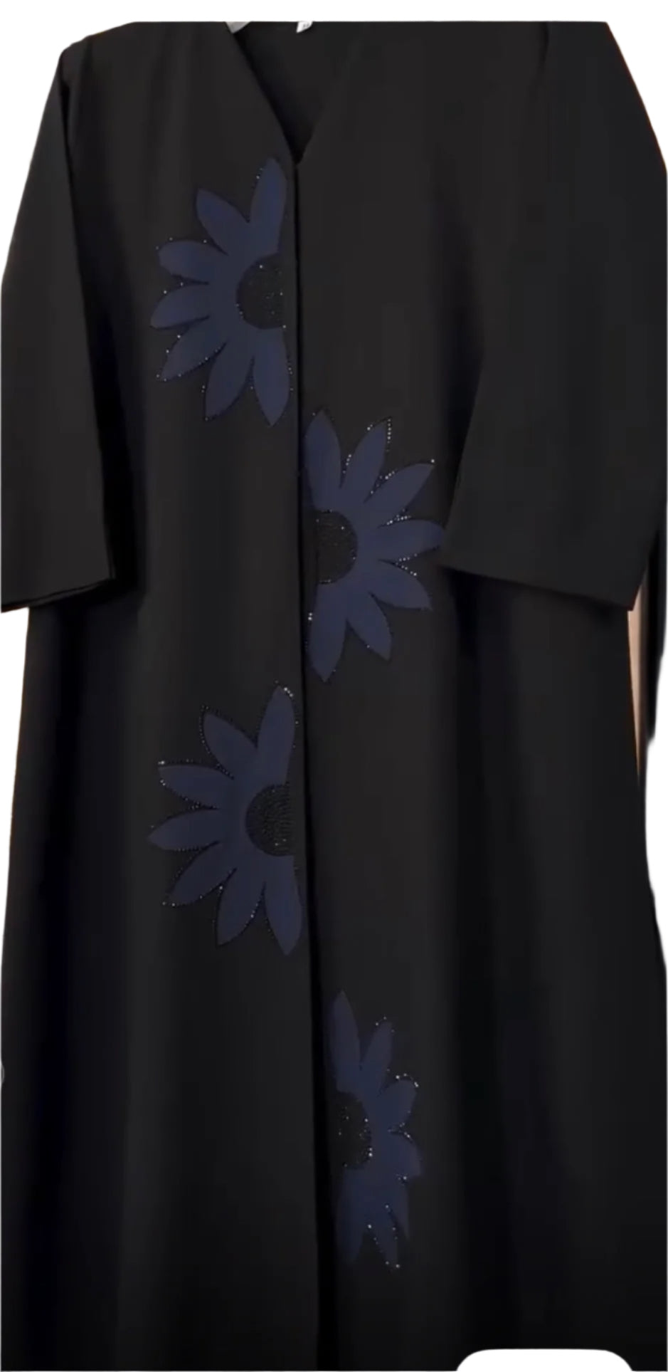 Abaya with Flower Design