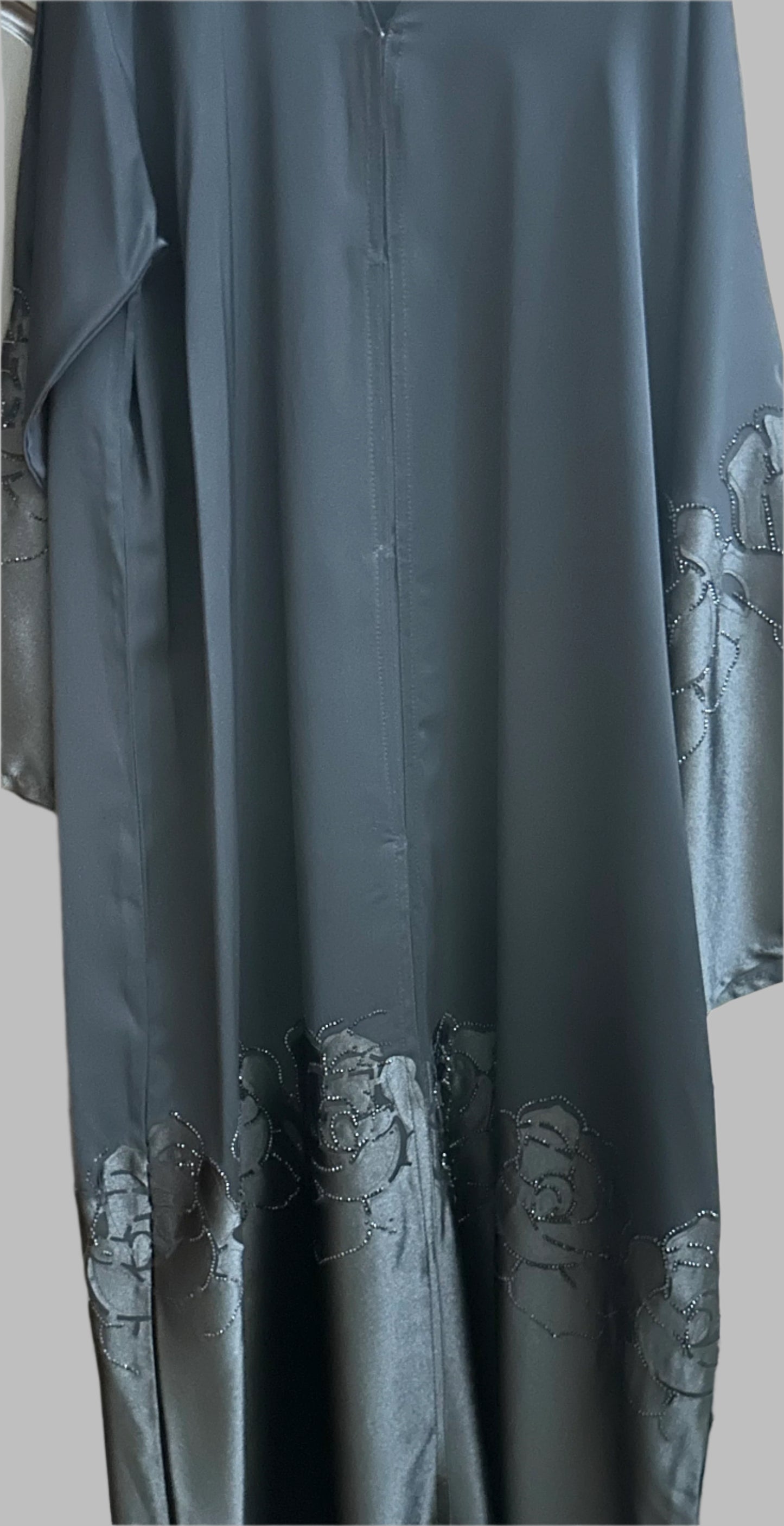 Black Abaya with flowers