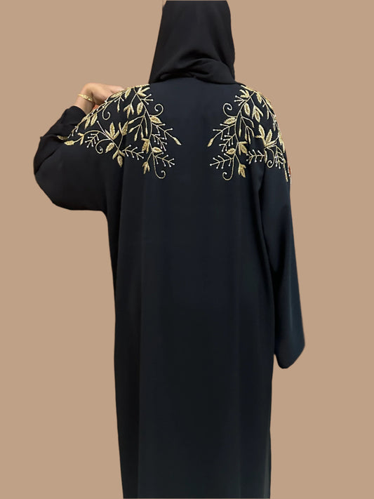 Gold Flower  Abaya